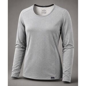 Patagonia Womens Baselayer XS Capilene Midweight Gray Polartec Hiking Shirt